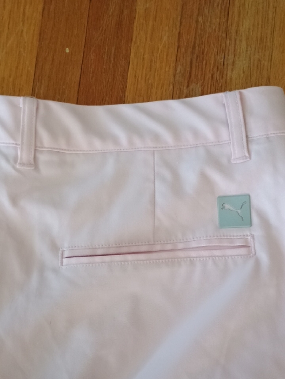 Puma Men's Light Pink Golf Shorts - Picture 5 of 5
